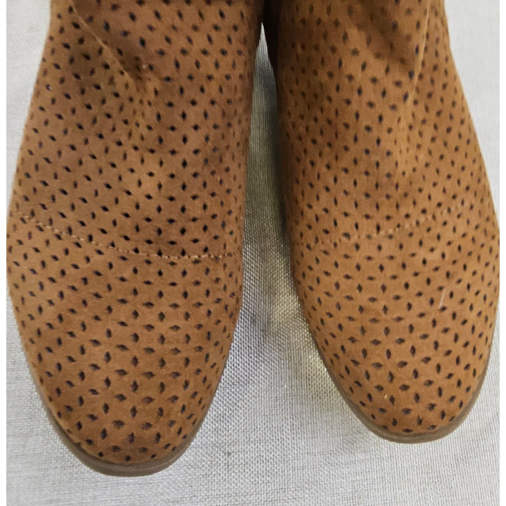 Universal Thread Cognac Perforated Ankle Boots Bl… - image 6